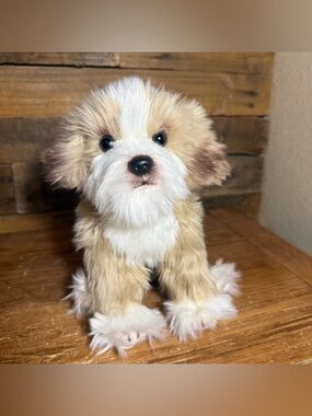 Bearington Maltipoo Puppy Dog Plush Stuffed Animal Soft Toy Realistic 9”